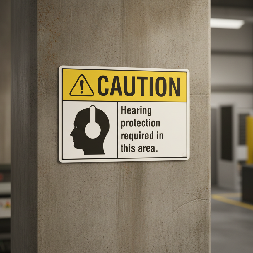 Caution Hearing protection required in this area - Image 2