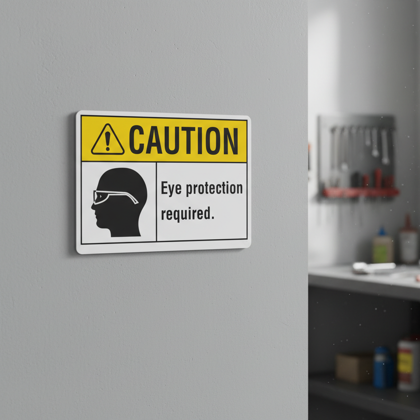 Caution Eye protection required - Image 2