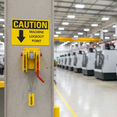 Caution Machine lockout point