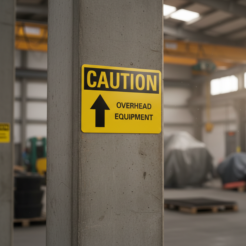 Caution Overhead equipment - Image 2