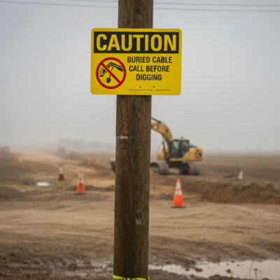 Caution Buried Cable Call Before Digging ___-____-____