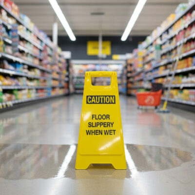 Caution Floor slippery when wet
