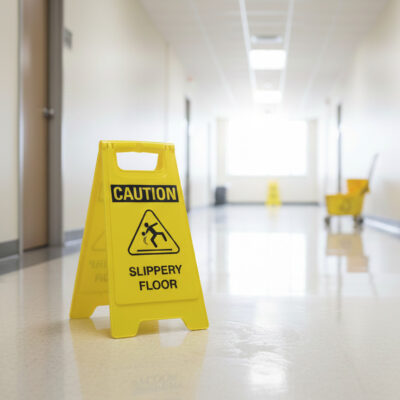 Caution Slippery floor