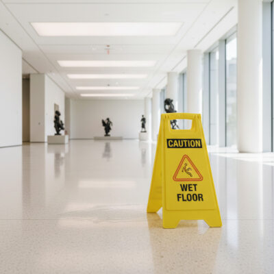 Caution Wet Floor with symbol