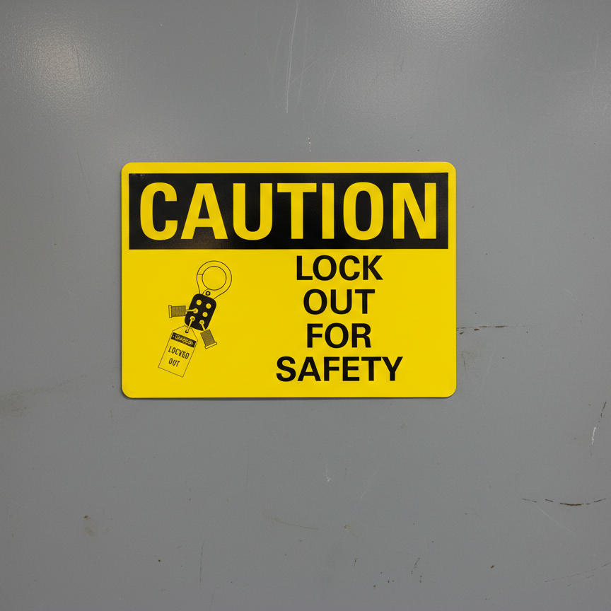 Caution Lock out for safety - Image 2