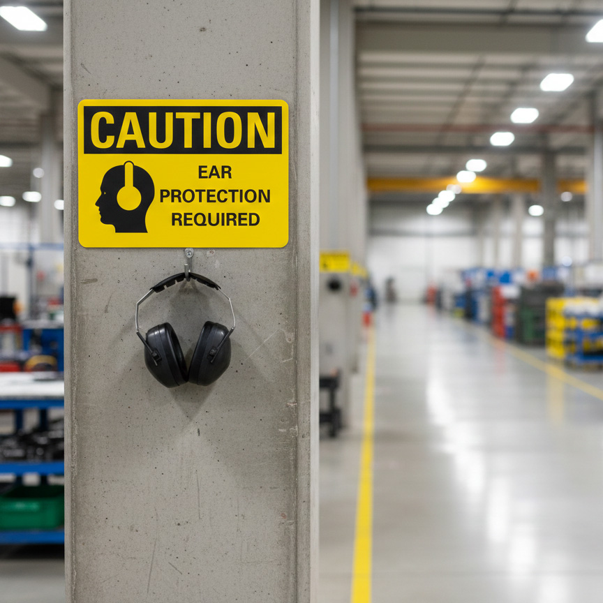 Caution Ear protection required