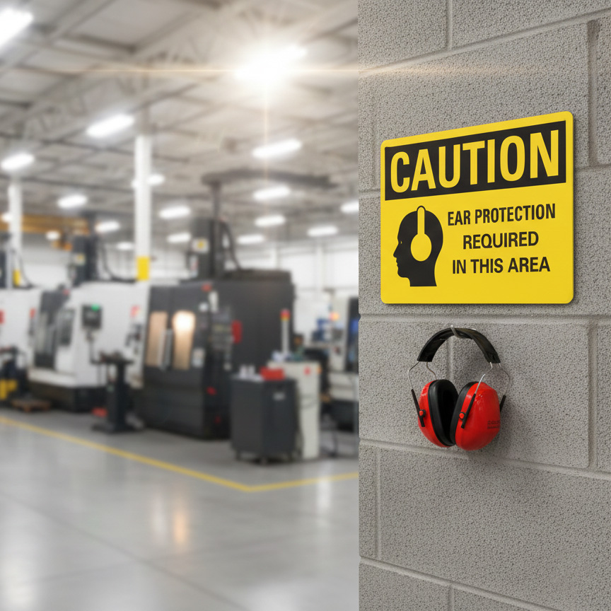 Caution Ear protection required in this area