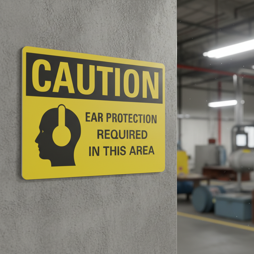 Caution Ear protection required in this area - Image 2