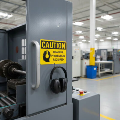 Caution Hearing protection required