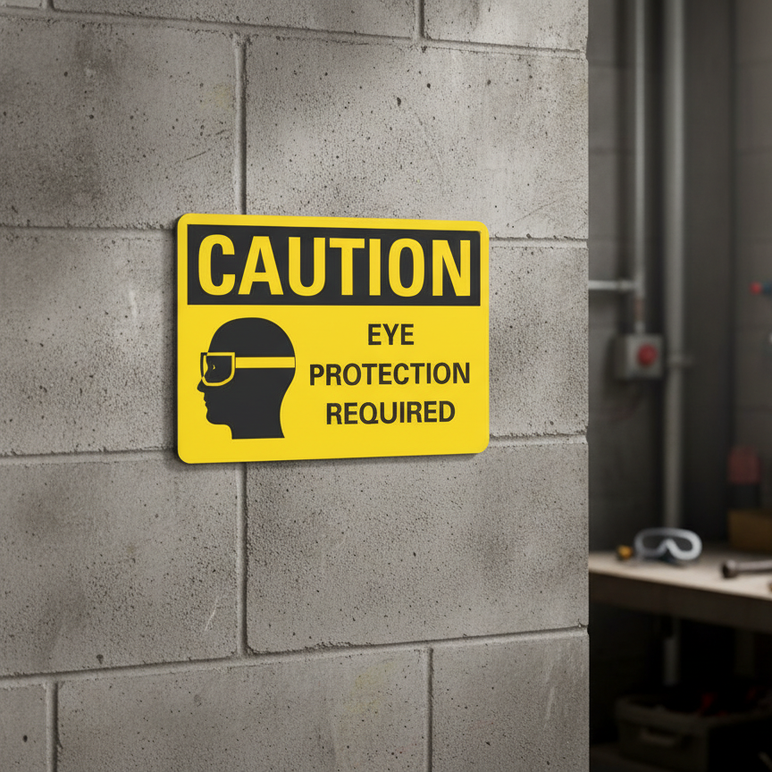 Caution Eye protection required - Image 2