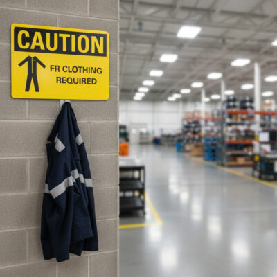 Caution FR clothing required