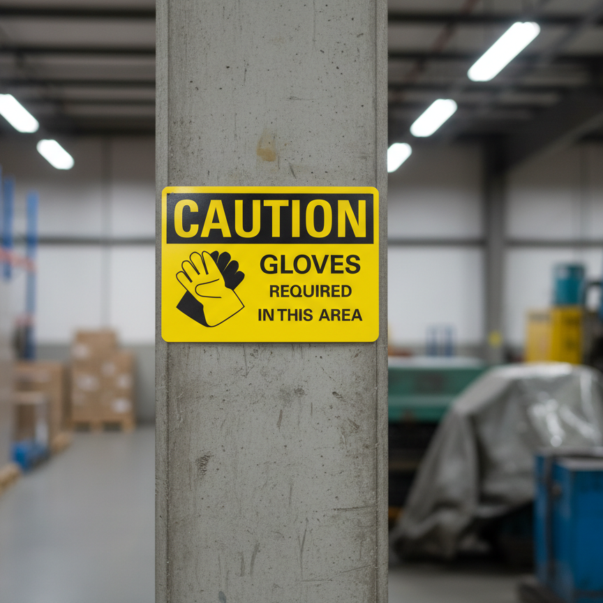 Caution Gloves required in this area - Image 2