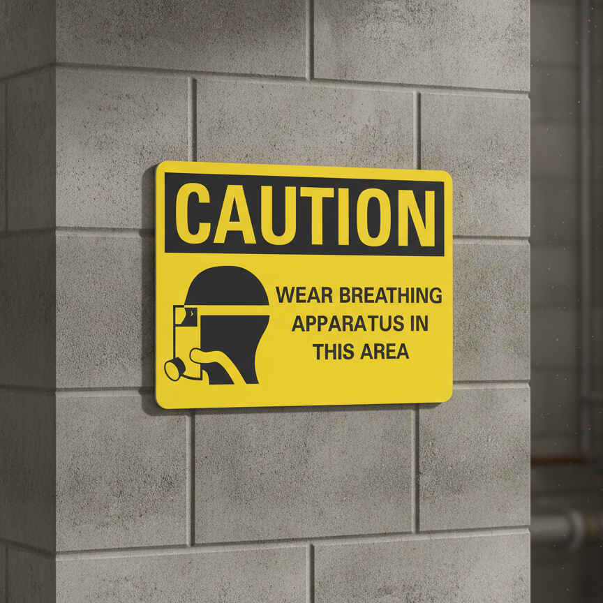 Caution Wear breathing apparatus in this area - Image 2