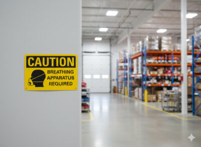 Caution Breathing apparatus required