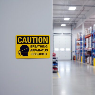 Caution Breathing apparatus required