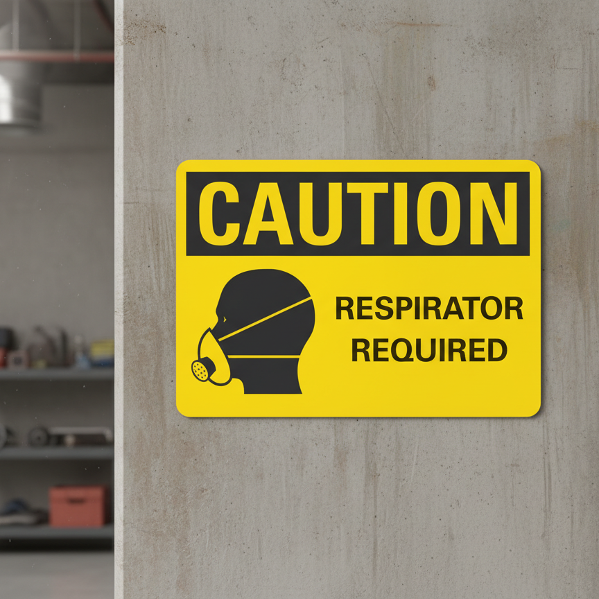 Caution Respirator required - Image 2