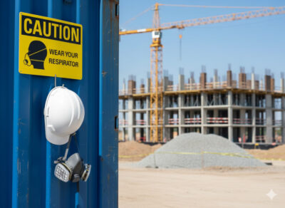 Caution Wear your respirator