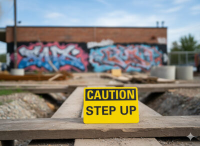 Caution Step up