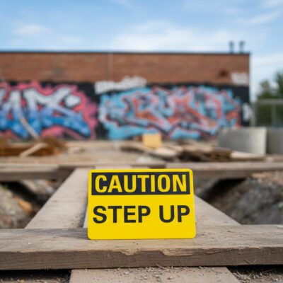 Caution Step up