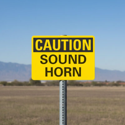 Caution Sound horn