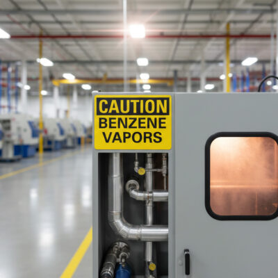 Caution Benzene vapors