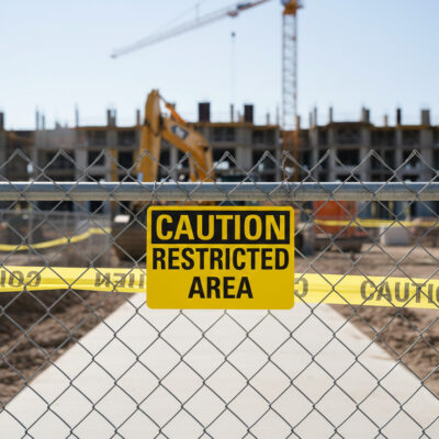 Caution Restricted area