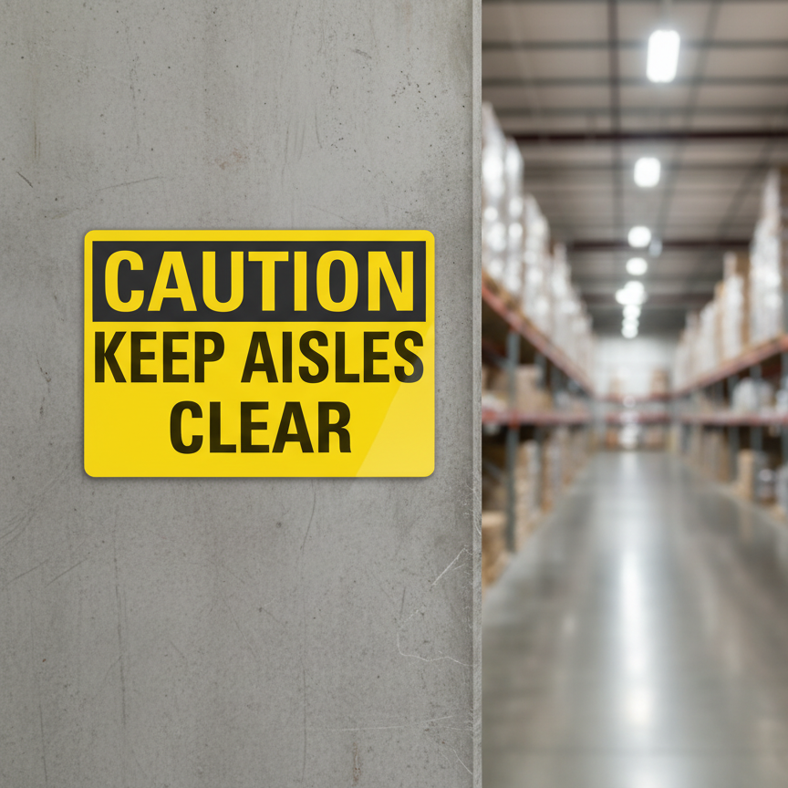 Caution Keep aisles clear - Image 2