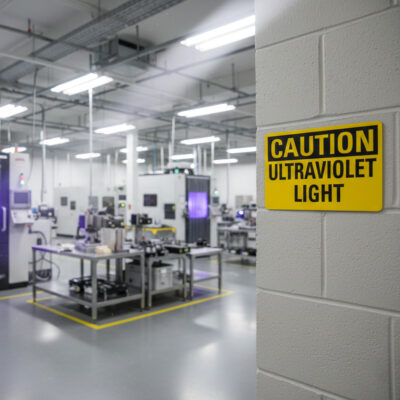 Caution Ultraviolet light