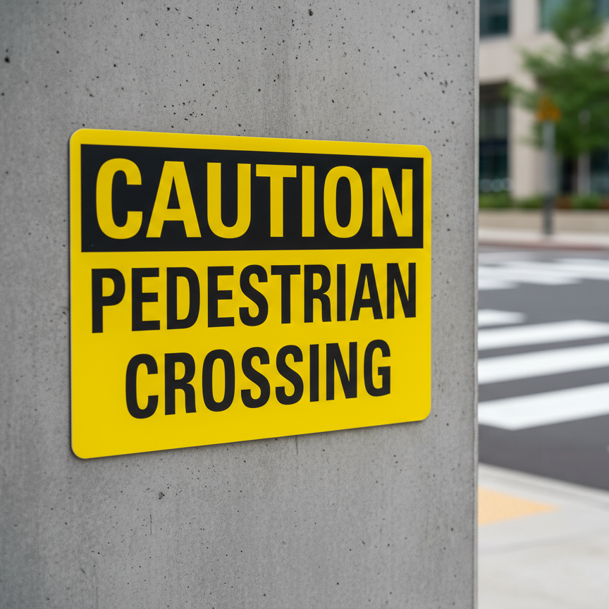 Caution Pedestrian crossing - Image 2