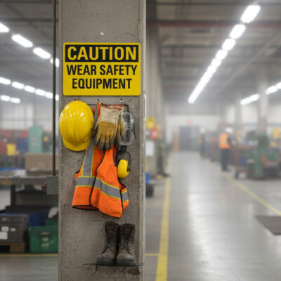 Caution Wear safety equipment