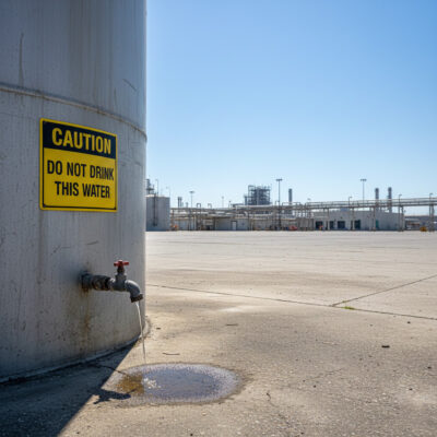 Caution Do not drink this water