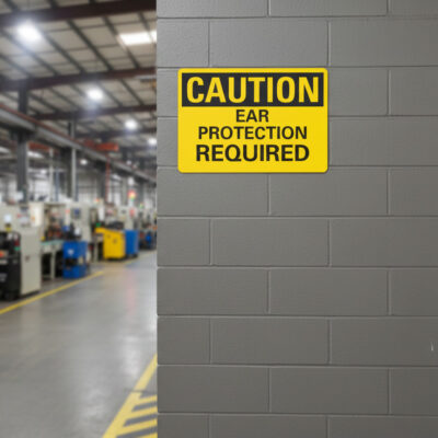 Caution Ear protection required