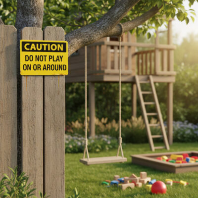 Caution Do not play on or around