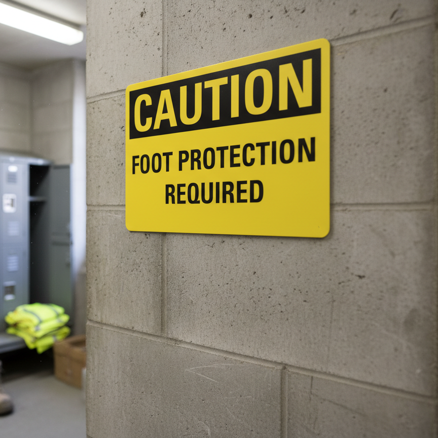 Caution Foot protection required - Image 2