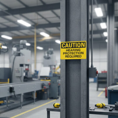 Caution Hearing protection required