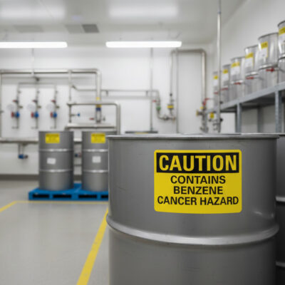 Caution Contains benzene cancer hazard