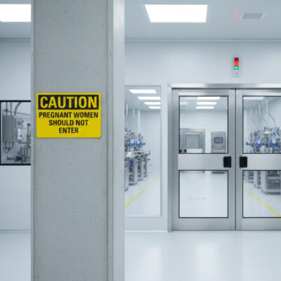 Caution Pregnant women should not enter