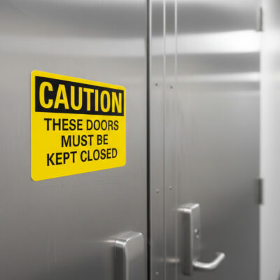 Caution These doors must be kept closed