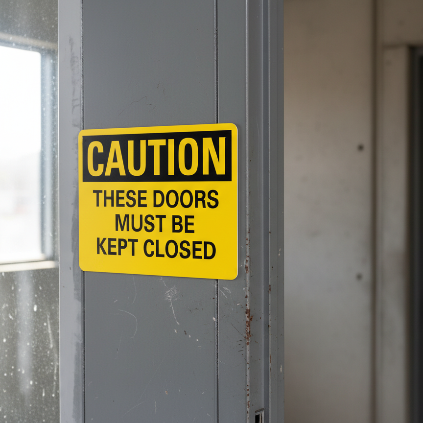 Caution These doors must be kept closed - Image 2