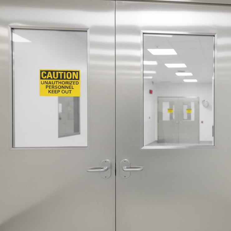 Caution Unauthorized personnel keep out