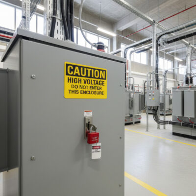 Caution High voltage do not enter this enclosure