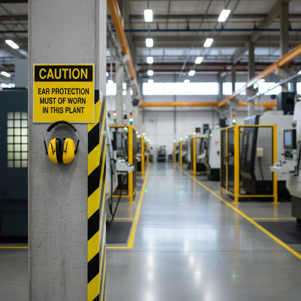 Caution Ear protection must be worn in this plant