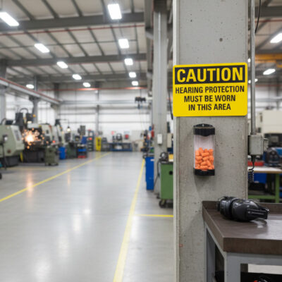 Caution Hearing protection must be worn in this area