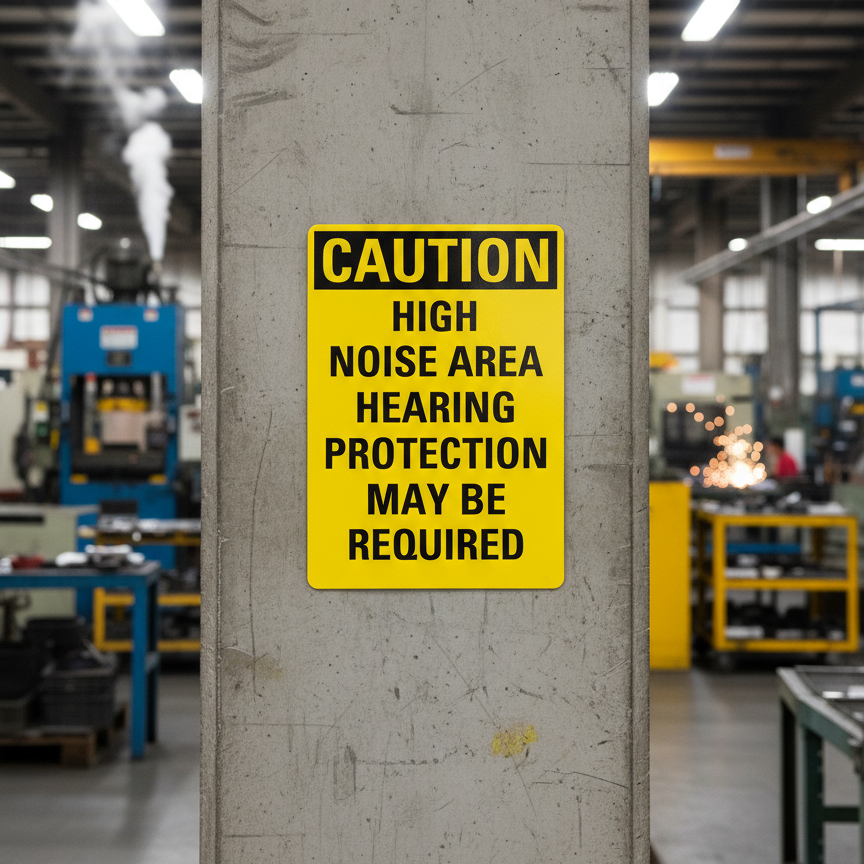 Caution High noise area hearing protection may be - Image 2