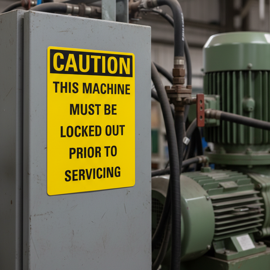 Caution This machine must be locked out prior to - Image 2