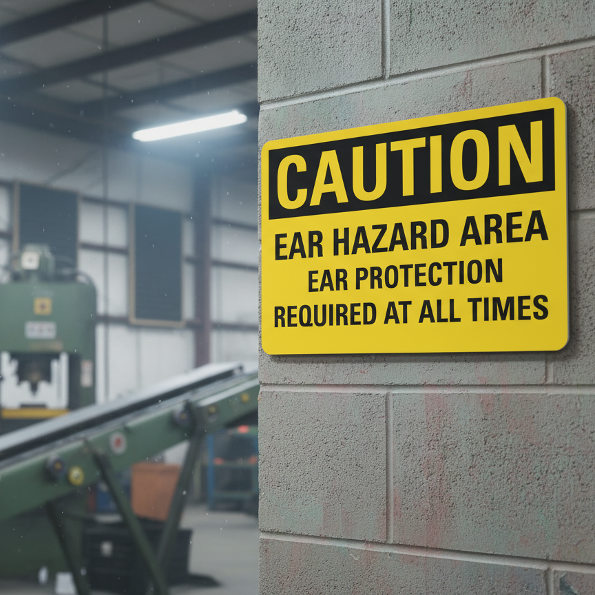 Caution Ear hazard area ear protection required at all - Image 2