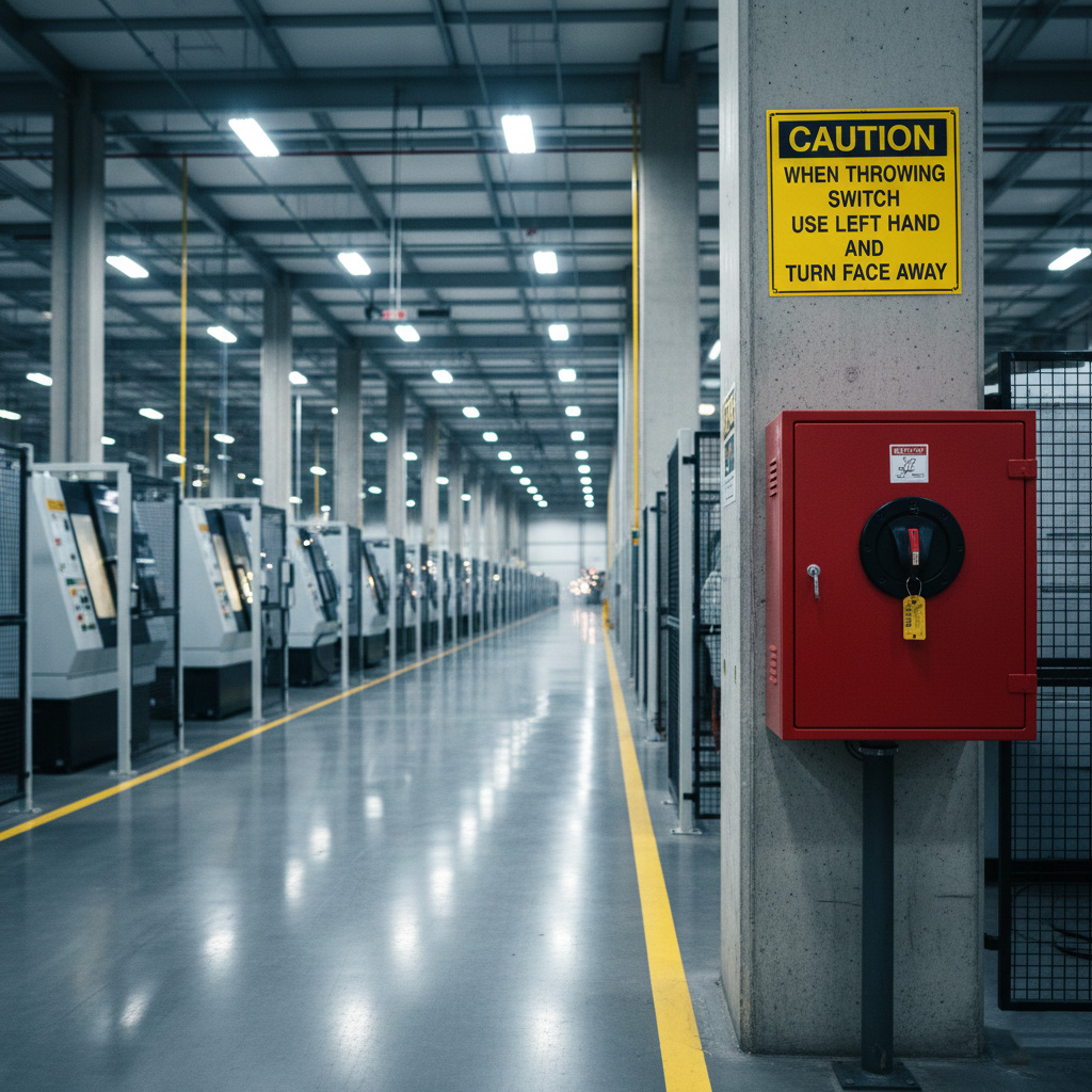 Caution When Throwing Switch Use Left Hand Turn