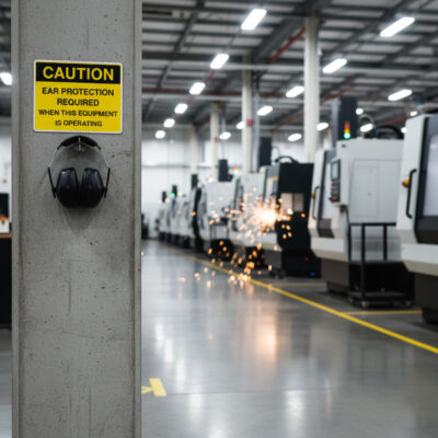 Caution Ear protection required when this equipment is