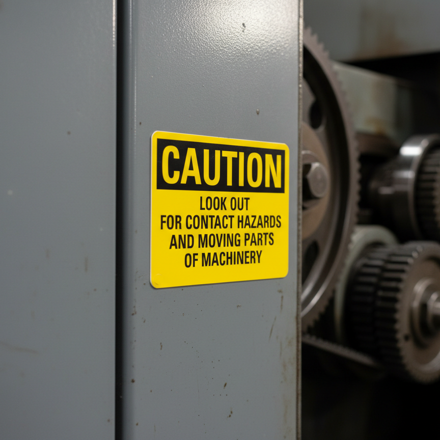 Caution Look out for contact hazards and moving parts of - Image 2