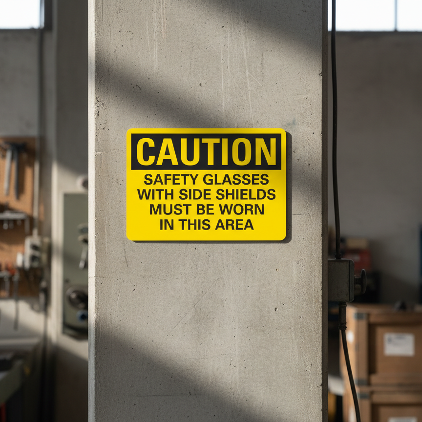 Caution Safety glasses with side shields must be worn in - Image 2